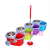 Swivel mop hand-free mop Magic Cleaning Mop DUAL ROTATING MOP 360 TWIST ROTATING MOP WITH BUCKET AND BASKET 