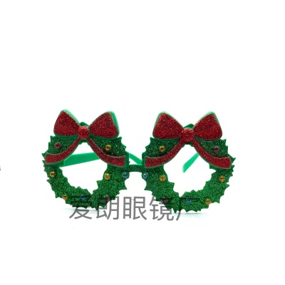 Christmas wreaths decorate Santa's Party and Party frames