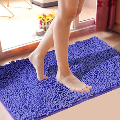 Manufacturer direct chenille bedroom kitchen living room carpet super fiber bathroom door non-slip floor mat can be customized