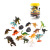 Jurassic dinosaur model set yellow lid bucket dinosaur model toy children's puzzle toy tyrannosaurus rex