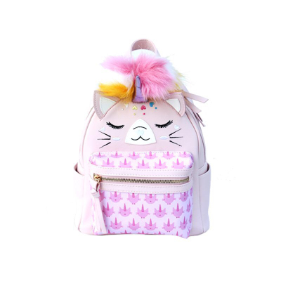 New Unicorn Backpack European Personality Pink Plush Bag All-Match and Cute Children's Backpack Women's Bag