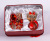 Wedding Decoration Cute Diamond Cat Alloy Keychain Brooch Christmas Gift Set For Girlfriend