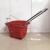 [factory direct] 35L shopping basket supermarket dual-use four-wheel hand-in-hand dual-use plastic basket