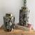 Manufacturer sells 2-piece ceramic vases set pieces home decoration candy jar storage jar chocolate jar