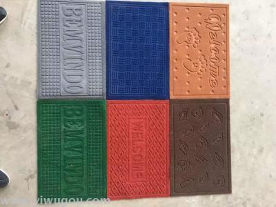 PVC Composite Door Mat Brushed Embossed Foreign Trade Domestic Sales Best-Selling Mixed Color Floor Mat