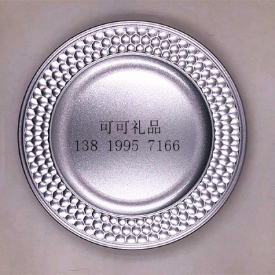 Manufacturers custom plastic round plate foreign trade crafts main plate wedding party fruit plate