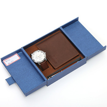 Father Valentine's Day Gift Promotional Corporate Business Men Wallet Watch Set Gift Box