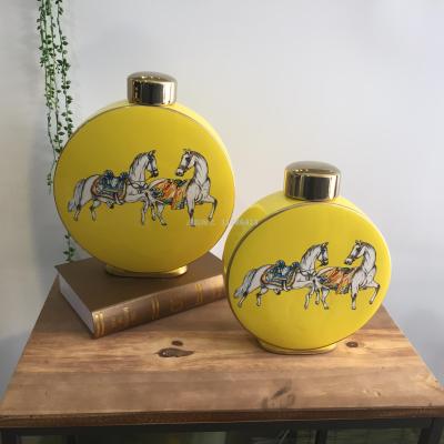 Manufacturer sells ceramic vases to set up candy jar storage jar chocolate jar home decor