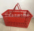 [factory direct] new 25L double handle plastic convenience store and supermarket special large hand basket