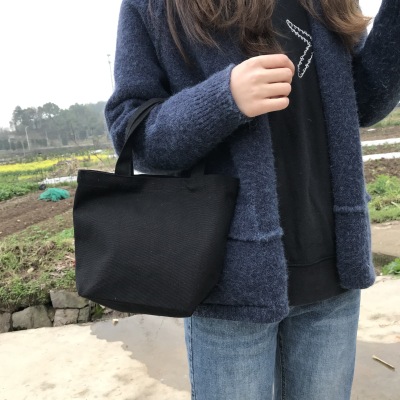2020 New All-Matching Simple Canvas Bag Lunch Box Bag Export Currently Available Custom Hot-Selling Handbag Multi-Color