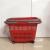 New 35L shopping basket supermarket dual-use four-wheel hand-in-hand dual-use plastic basket
