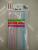 100 straws/packet disposable plastic straws 5*210mm bendable environmental friendly straws