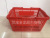 [factory direct] new 25L double handle plastic convenience store and supermarket special large hand basket