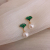 Qiu dong new style tassel earring female heart shaped super fairy fan shaped pearl long style pendant accessories wholes