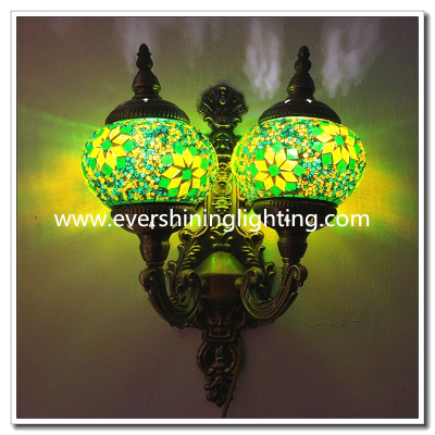 Manufacturers direct retro romantic classical ethnic stairwell double wall lamp