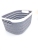 M02-2805 Desktop Rattan-like Storage Basket Small Rectangular Bathroom Storage Snack Storage Woven Hollowed Basket