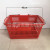 New 25L hollowed-out plastic metal handle portable shopping basket for supermarkets and convenience stores