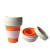 Folding Silicone Cup Travel Portable Water Cup Drinking Collapsible Coffee Mugs with Straw Brush