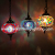 Retro ethnic Turkish handmade colored coffee chandelier