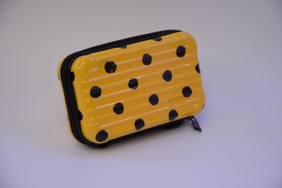 Polka Dot Clutch ABS Cosmetic Bag Hard Shell Mini Travel Multifunctional Storage Bag Pc Hard Shell Tide Waterproof Pressure-Resistant