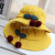Lovely cherry fisherman hat soft sister corduroy children basin hat parent-child sun hat spring sun hat (18)