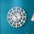 Juele Art Wall Clock Modern Clock Living Room Personality Shell Minimalist Creative Wall Clock Quartz Clock Noiseless Clock