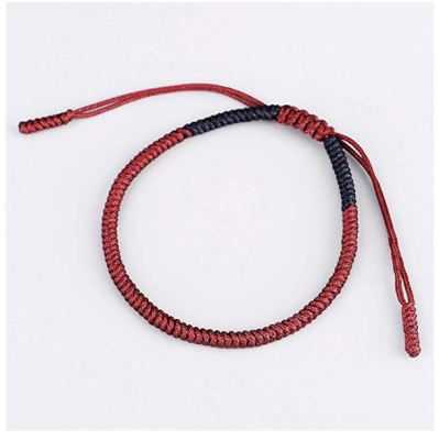 Hand - woven diamond knot red rope bracelet colorful rope hand bracelet