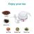 Slingifts Electric Kettle Silicone Travel Mini Foldable Electric Kettles Portable Water Boiler Collapsible Camping