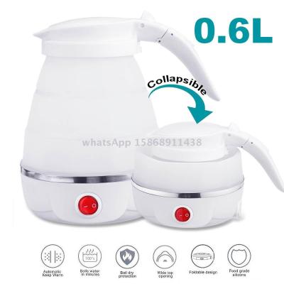 Slingifts Electric Kettle Silicone Travel Mini Foldable Electric Kettles Portable Water Boiler Collapsible Camping