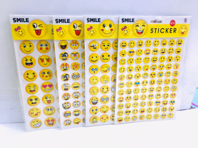 Large Smiley Face Series Kindergarten Reward Stickers