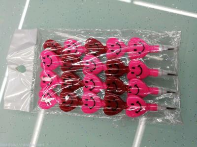 5-Section Heart-Shaped Smiley Pencil Crayon Factory Direct Sales Can Be Customization as Request