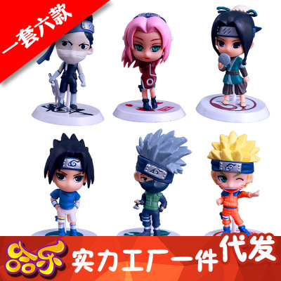 Q version 18 generation 6 hokage action figures car handmade naruto animated peripheral toys handmade dolls