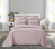Japan check simple plain pattern three sets yarn-dyed polyester cotton bedding set double jacquard air conditioning