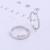 Lovers ring opening adjustable design Korean version of the platinum fashion quality