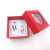 Heart box packaging red opening adjustable design picking ring