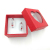Heart box packaging red opening adjustable design picking ring