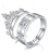 The Crown pair ring opening adjustable size platinum quality fashion Korean version of euramerican style