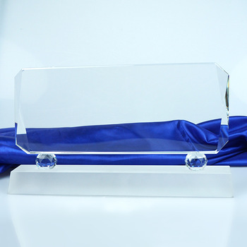 big blank plaque crystal trophy Awards for engrave