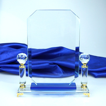 Block Award Plaque Trophy K9 Crystal Glass