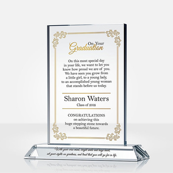 Blank K9 Crystal Glass trophy 3D Laser Engraved Block award for souvenirs gifts