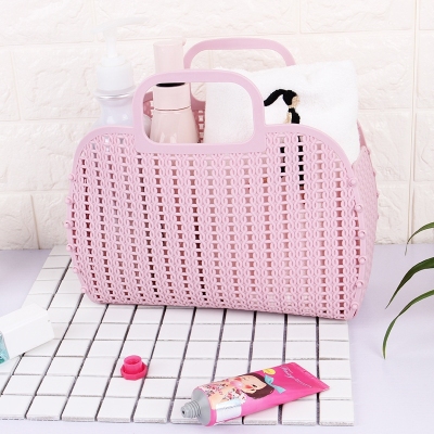 Z41-2F01 Folding Household Storage Dustproof Knitted Basket Multi-Purpose Organizing Storage Basket Dust-Proof Basket