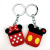 Cartoon new card bag mickey Minnie key chain female cute web celebrity key chain package pendant lovers accessories wholesale