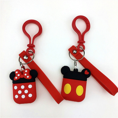 Cartoon new card bag mickey Minnie key chain female cute web celebrity key chain package pendant lovers accessories wholesale