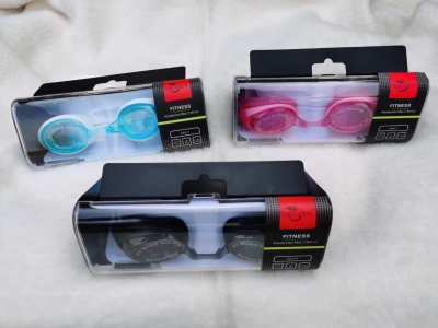 High-End Swimming Goggles Set Anti-Fog and UV-Proof Adjustable Headband Wear-Resistant Lenses