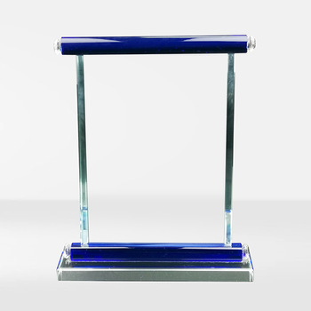 New model large area face glass trophy plaque with graduation honors and sports events awards
