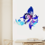 Single big butterfly self-adhesive 3d manufacturer direct sales mirror wall paste