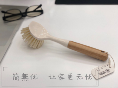 Natural bamboo handle cleaning brush pan brush brush cleaning brush multi-function Brush Cleaning artifact multi-purpose Kitchen Brush