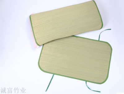 Bamboo adult mat pillowcase a pair of protective straw mat can absorb sweat single piece of cool bamboo fiber in summer