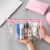 Manufacturers direct transparent PVC cosmetic bag three sets of crown girl toiletry bag carry-on cosmetics collection