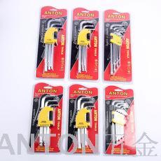 Hexagon socket wrench 9 pcs long ball head 8 pcs sets medium length rice flat head ANTON